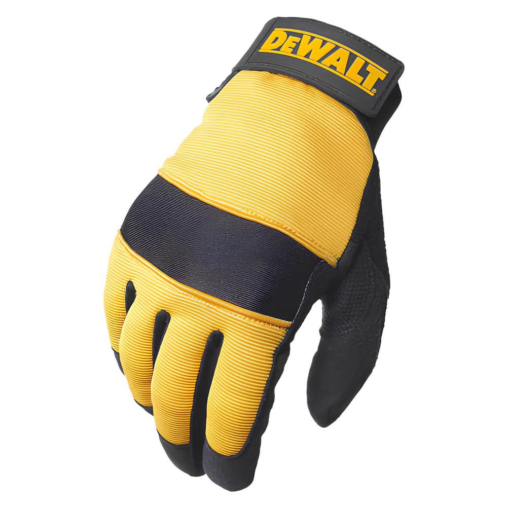 DEWALT Large Black Synthetic Leather Gloves, (1-Pair) in the Work Gloves  department at