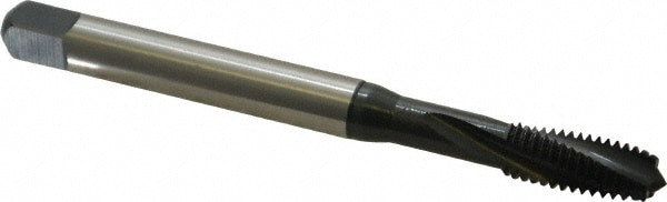 1/4-20 UNC, 3 Flute, 15° Helix, Modified Bottoming Chamfer, Nitride/Oxide Finish, Cobalt Spiral Flute STI Tap