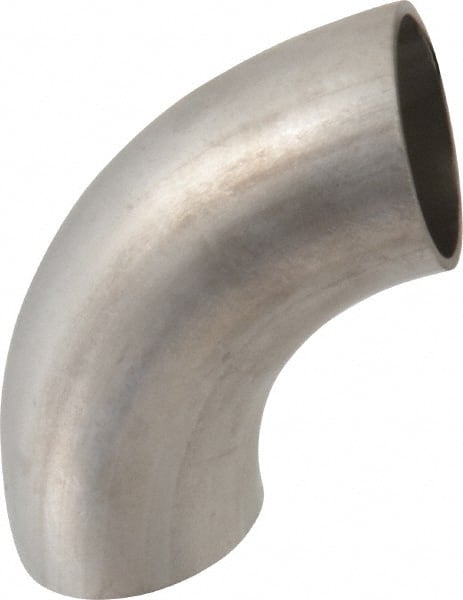 VNE V2WC1.25 Sanitary Stainless Steel Pipe 90 ° Elbow, 1-1/4", Butt Weld Connection 