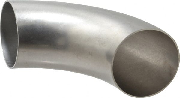 VNE V2WC4.0 Sanitary Stainless Steel Pipe 90 ° Elbow, 4", Butt Weld Connection 