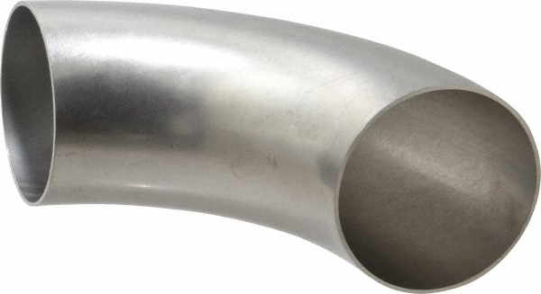 VNE V2WC4.0 Sanitary Stainless Steel Pipe 90 ° Elbow, 4", Butt Weld Connection Image