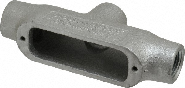 Form 5, TB Body, 1/2" Trade, Rigid Malleable Iron Conduit Body - Oval, 5.38" OAL, 6 cc Capacity, Gray