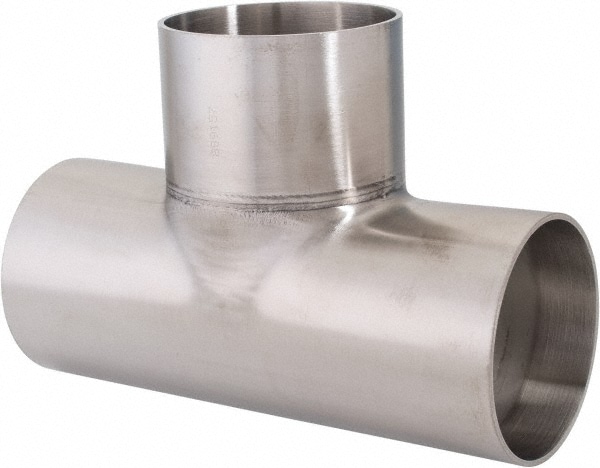 VNE V7W-6L2.5 Sanitary Stainless Steel Pipe Tee: 2-1/2" Image