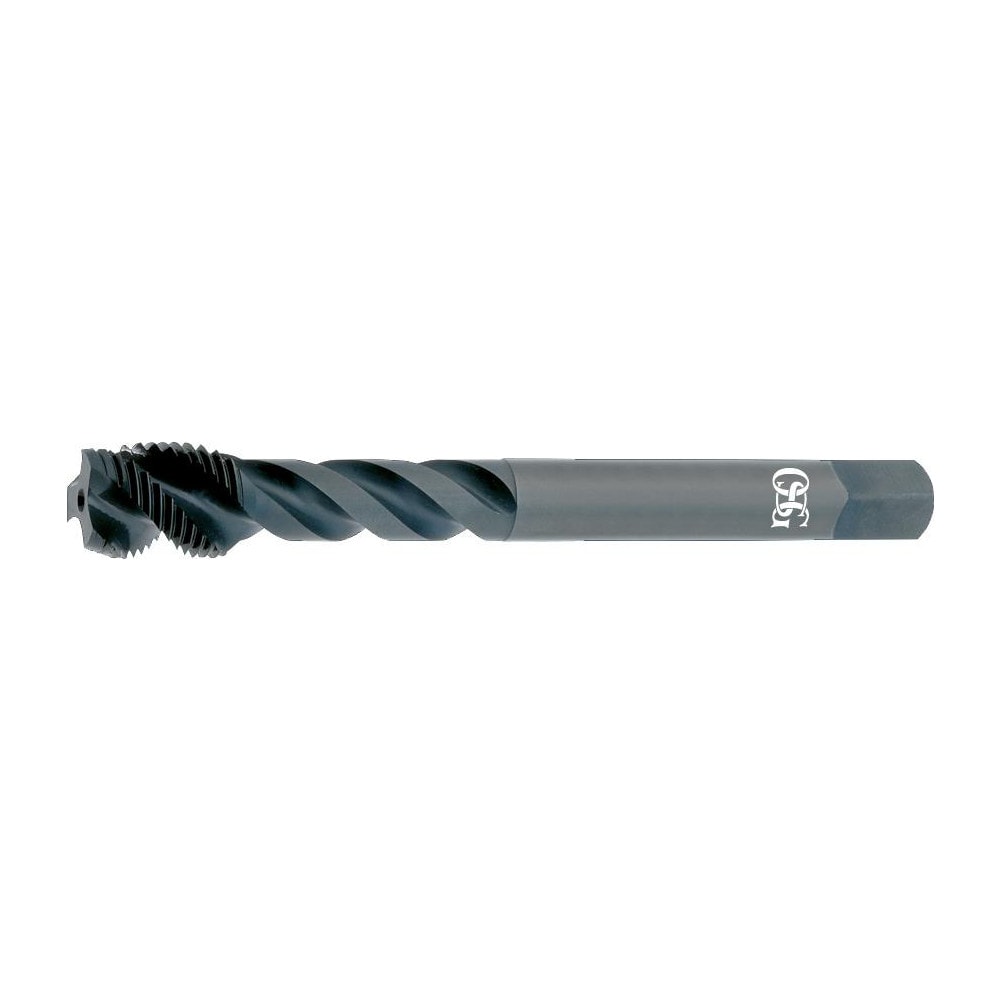 Spiral Flute Tap: 1/2-20 UNF, 3 Flutes, Modified Bottoming, 2B Class of Fit, Vanadium High Speed Steel, Oxide Coated