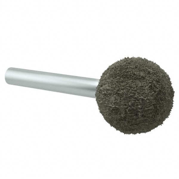 Grier Abrasives A25-N2-17832 Mounted Point: 1" Thick, 1/4" Shank Dia, A25, Fine 