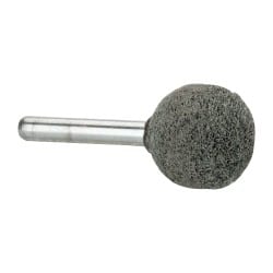 Grier Abrasives A25-S6-17836 Mounted Point: 1" Thick, 1/4" Shank Dia, A25, Fine 