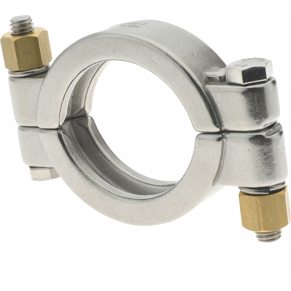 VNE 13MHP2.0 Sanitary Stainless Steel Pipe High Pressure Clamp: 2", Clamp Connection 