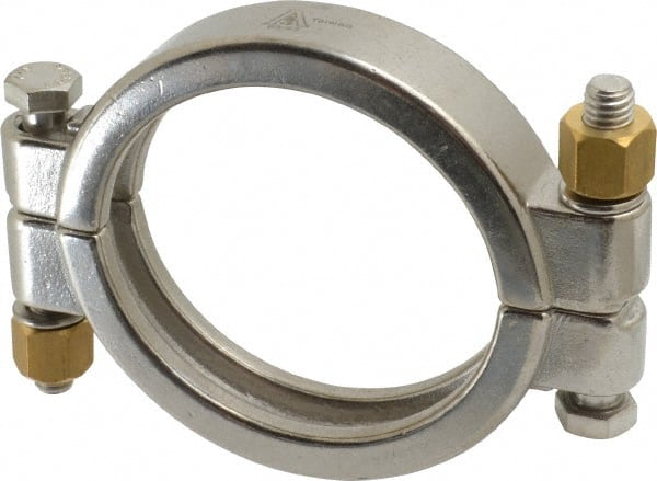 VNE 13MHP3.0 Sanitary Stainless Steel Pipe High Pressure Clamp: 3", Clamp Connection 