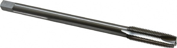 Extension Tap: 7/16-20, 3 Flutes, H3, Bright/Uncoated, High Speed Steel, Spiral Point