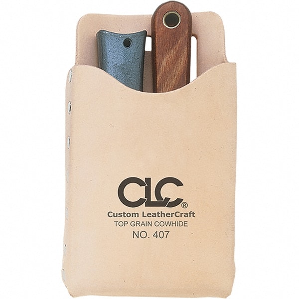 Tool Pouch: 1 Pocket, Leather, Natural