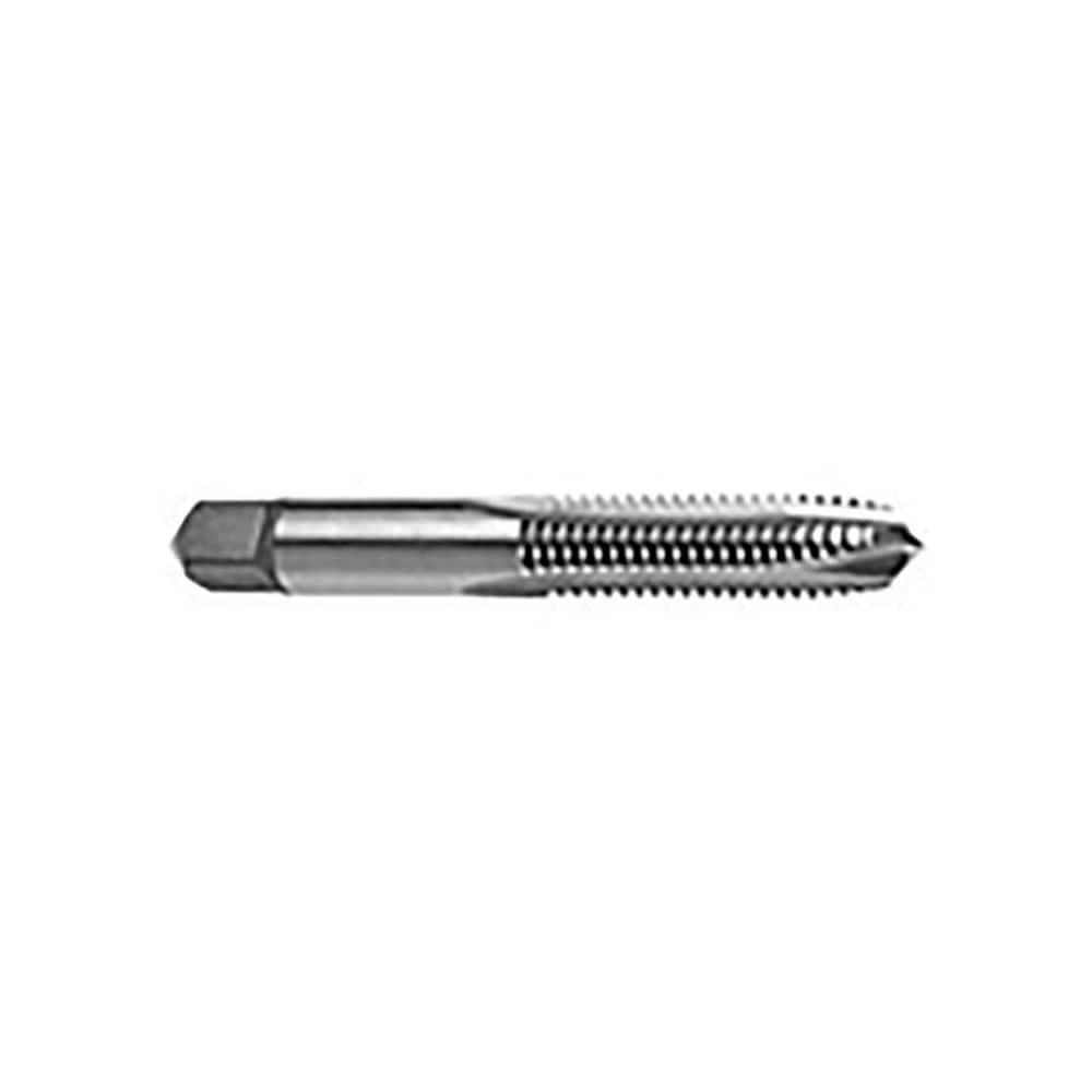 Spiral Point Tap: 5/16-18, UNC, 2 Flutes, Plug, High Speed Steel, Bright Finish