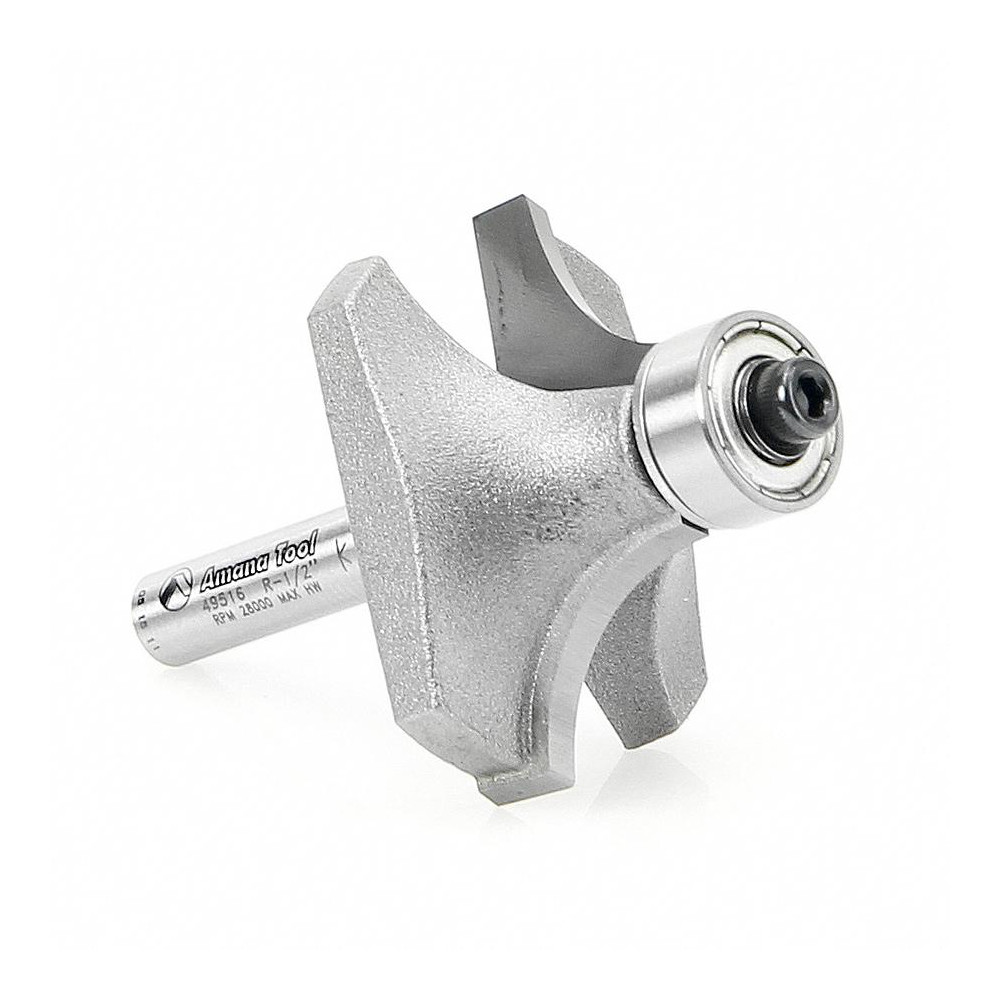 Amana Tool 11/2" Diam, 3/4" LOC, 2 Flute CarbideTipped Edge Profile