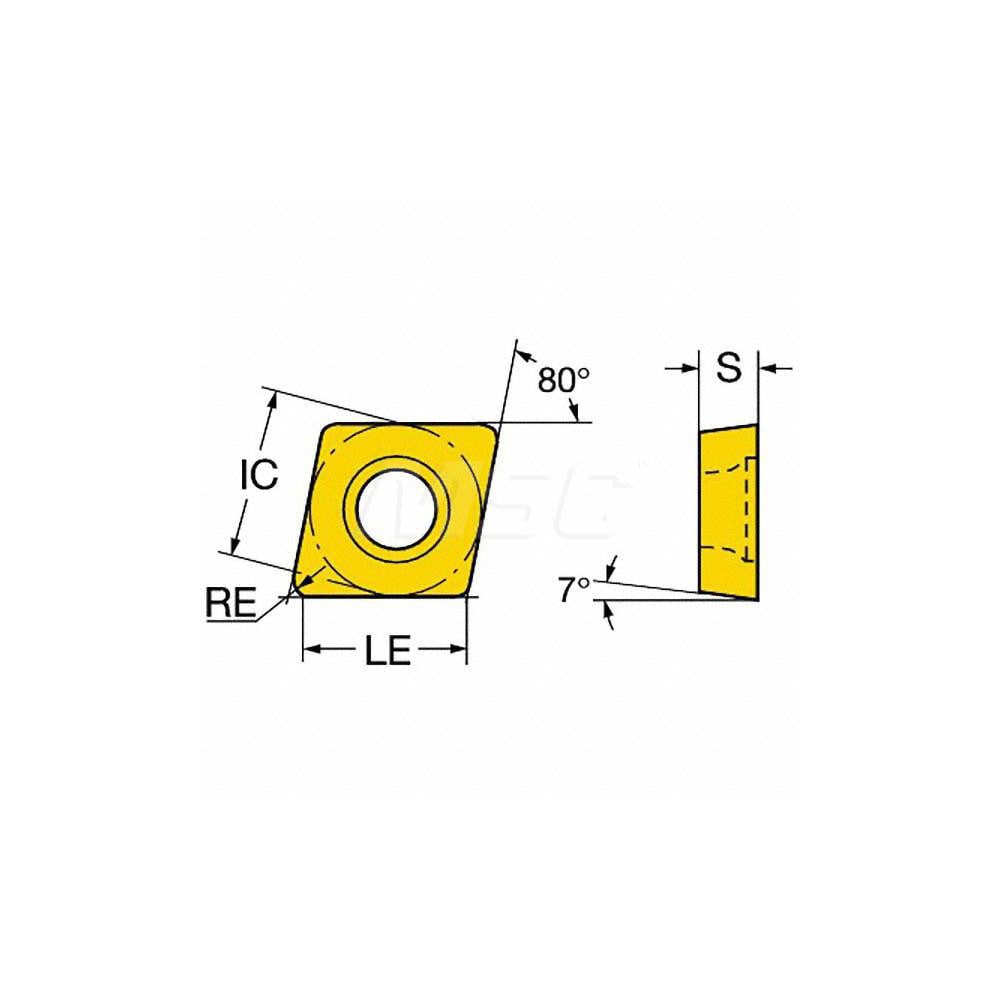 Sandvik Coromant - Turning Insert: CCMT21.51-WF 1525, Carbide | MSC ...