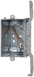 Cooper Crouse-Hinds - Electrical Switch Box: Steel, Rectangle, 3