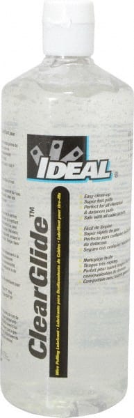 Ideal 1 Quart Squeeze Bottle, Clear Wire Pulling Lubricant Gel - 30 to 180° F, RoHS Compliant, UL Listed | Part #31-388