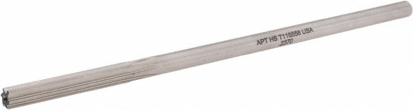 Chucking Reamer: 0.2370" Dia, 6" OAL, 1-1/2" Flute Length, Straight-Cylindrical Shank, HSS