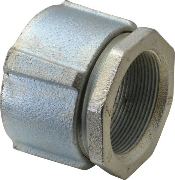 Cooper Crouse-Hinds 195 Conduit Coupling: For Rigid & Intermediate (IMC), Malleable Iron, 2" Trade Size 