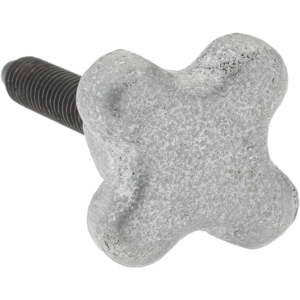 12L14 Steel Thumb Screw: 1/4-20, Lobed Head
