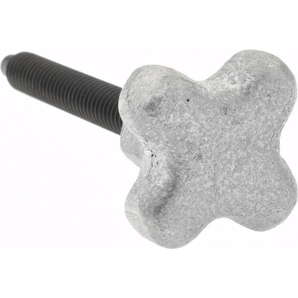 12L14 Steel Thumb Screw: 1/4-20, Lobed Head