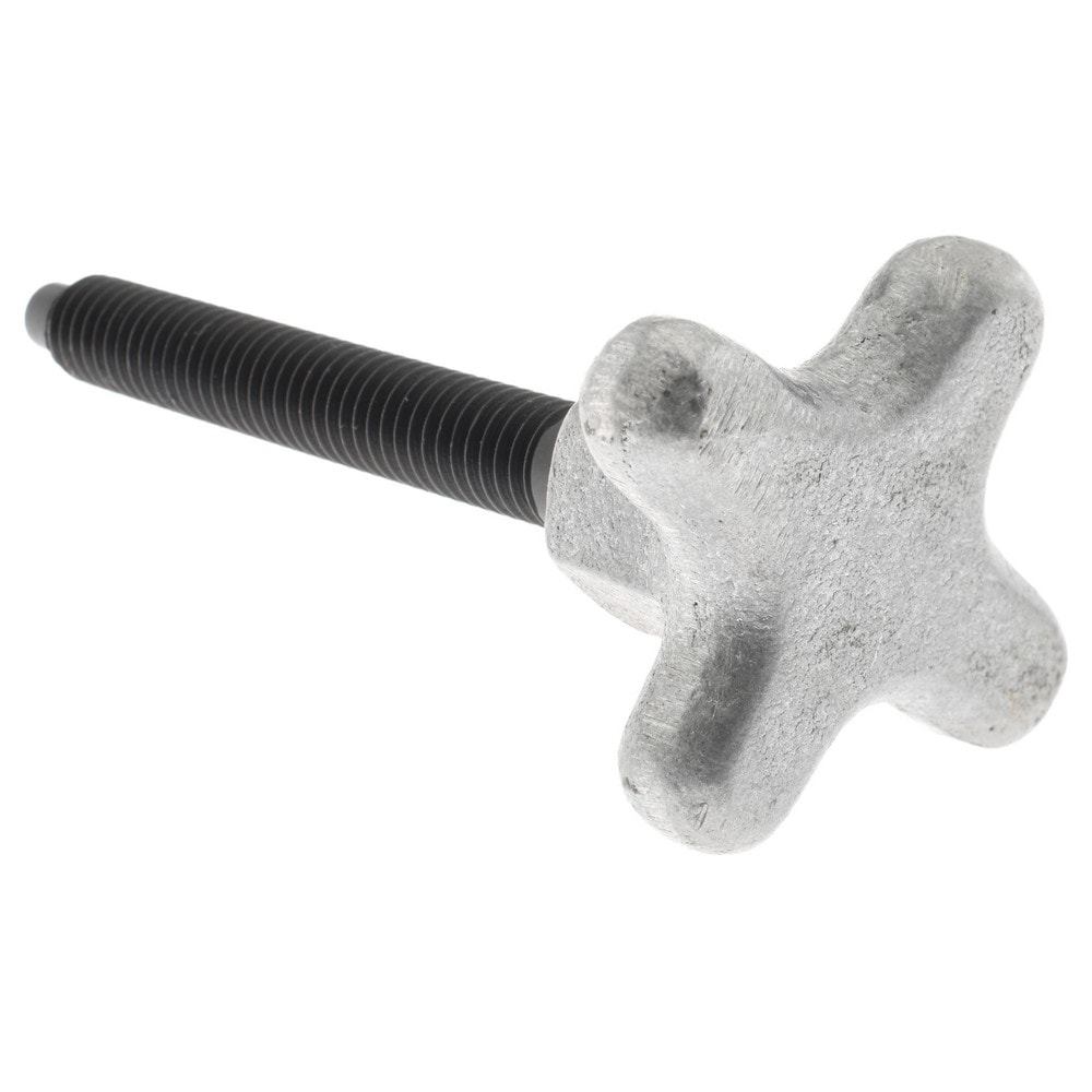 12L14 Steel Thumb Screw: 5/16-18, Lobed Head