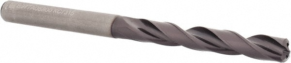 Kennametal 1913574 Jobber Length Drill Bit: 0.2283" Dia, 140 °, Solid Carbide Image