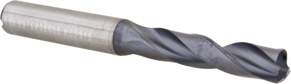 Kennametal 2222651 Screw Machine Length Drill Bit: 0.3386" Dia, 140 °, Solid Carbide Image