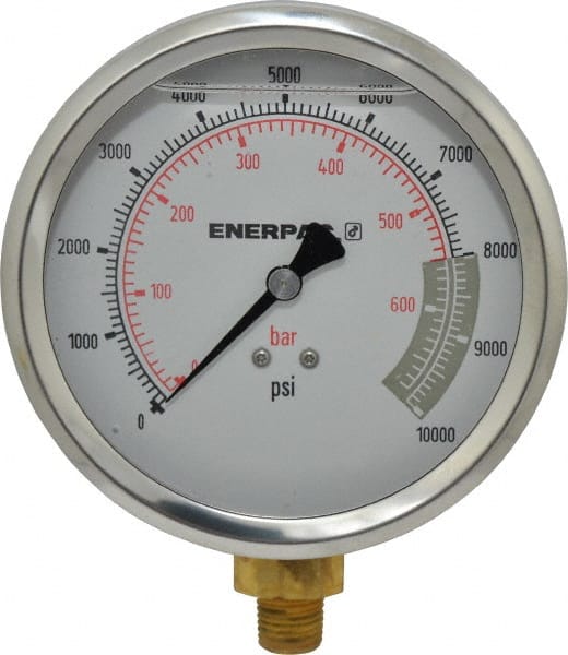 Enerpac G4088L 0 - 10,000 psi Liquid-Filled Hydraulic Pressure Gauge 