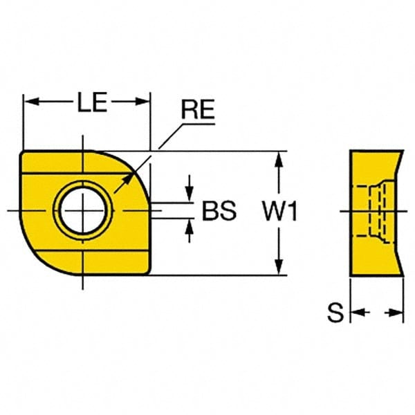 Left Hand S30T Grade L331.1A-115048E-L50 S30T Carbide PVD TiAlN Rectangle CoroMill 331 Insert for Side /& facemilling Sandvik Coromant