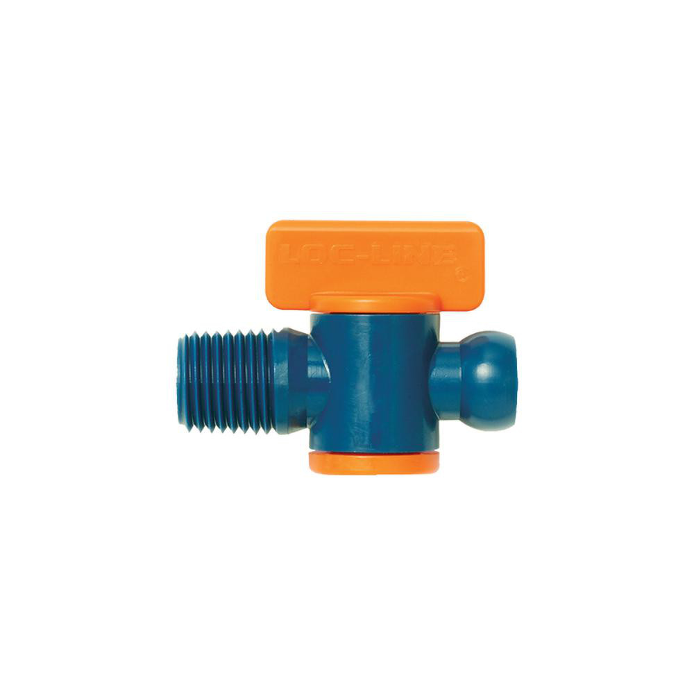 10 Piece, 1/4" ID Coolant Hose NPT Valve - Male to Female Connection, Acetal Copolymer Body, 1/4 NPT, Use with Loc-Line Modular Hose Systems
