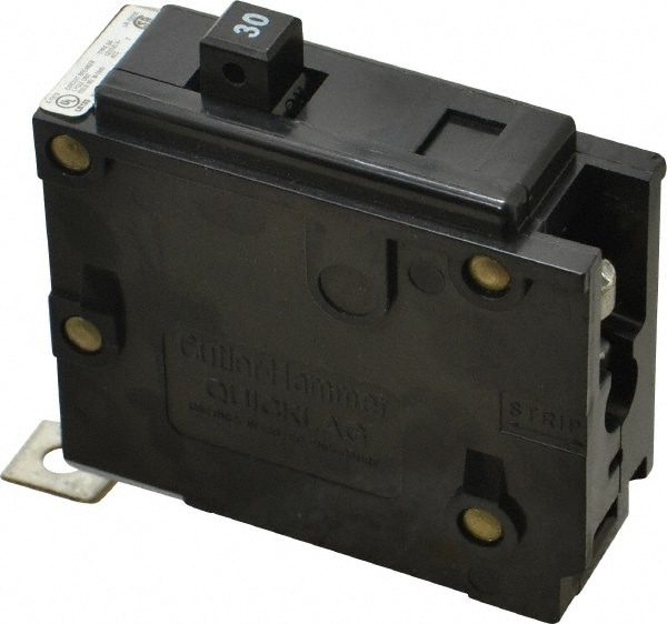 30 Amp, 120/240 VAC, 24 VDC, 48 VDC, 80 VDC, 1 Pole, Bolt On Miniature Circuit Breaker