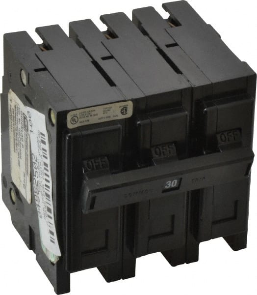 Eaton Cutler-Hammer HQP3030H 30 Amp, 240 VAC, 3 Pole, Plug In Miniature Circuit Breaker 