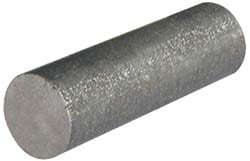 8" Long x 11/16" Diam, Alnico Round Bar Magnet