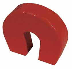3" Overall Width, 1" Deep, 1-11/16" High, 55 Lb Average Pull Force, Alnico Horseshoe Magnet