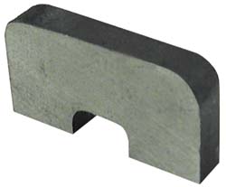 3/16" Channel Width, 3/16" Long, 1/2 Lb Max Pull Force, Horseshoe Alnico Channel Magnet