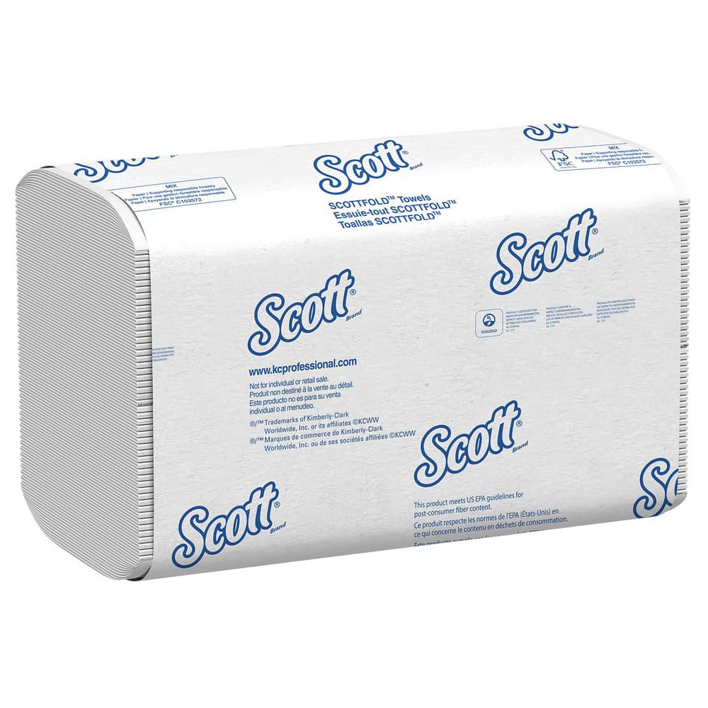 Scott Pro Scottfold Multifold Paper Towels with Fast-Drying Absorbency Pockets (01980), White