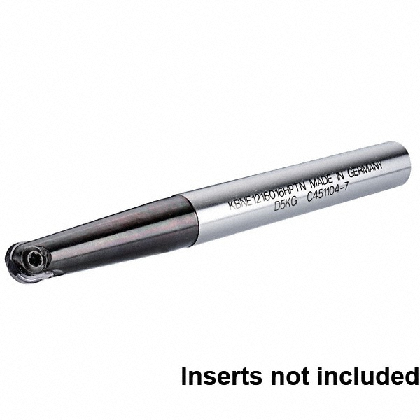 Kennametal 3/4" Cut Diam, 1/4" Max Depth of Cut, 3/4" Shank Diam, 140.21mm OAL, Indexable Ball