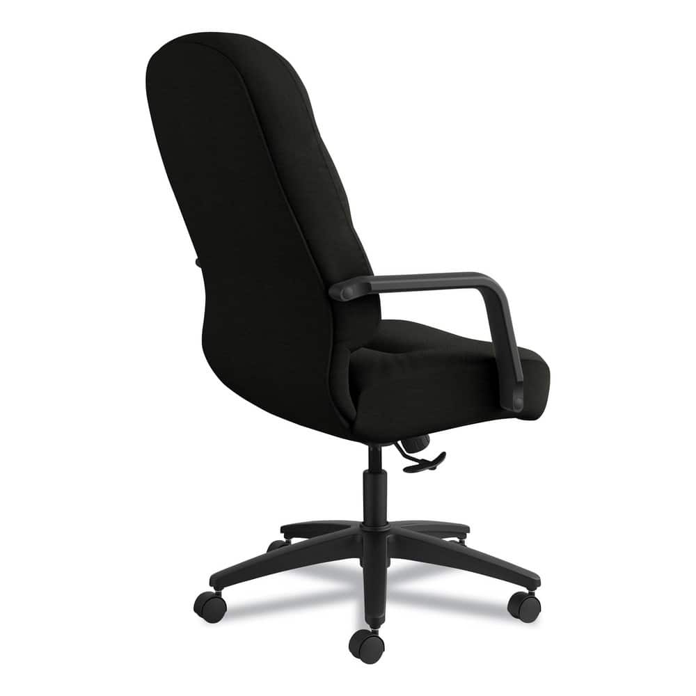 Hon - Task Chair: Leather & Memory Foam, Adjustable Height, Black -  04904363 - MSC Industrial Supply