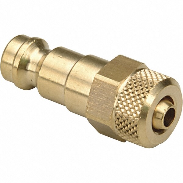 Barbed Hose Fitting: 1/4" x 3/8" ID Hose, Male Connector