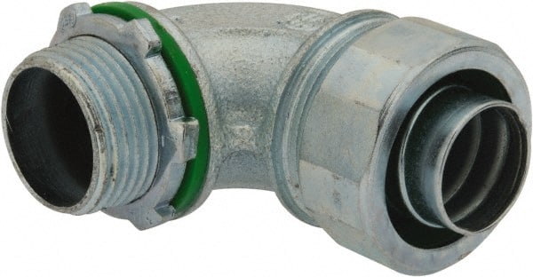 Cooper Crouse-Hinds LTK7590 Conduit Connector: For Liquid-Tight, Malleable Iron, 3/4" Trade Size 