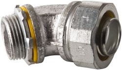 Cooper Crouse-Hinds LT10045 Conduit Connector: For Liquid-Tight, Malleable Iron, 1" Trade Size Image