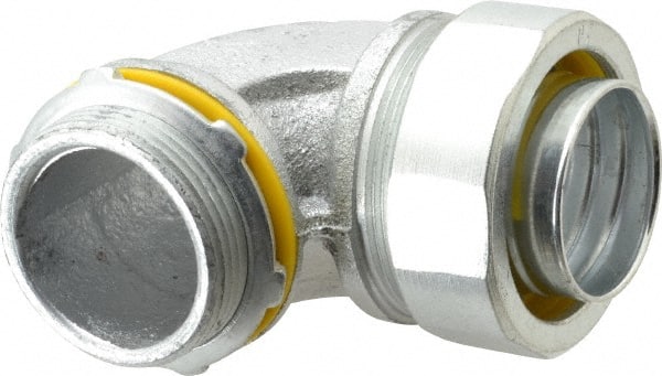 Cooper Crouse-Hinds LT15090 Conduit Connector: For Liquid-Tight, Malleable Iron, 1-1/2" Trade Size 