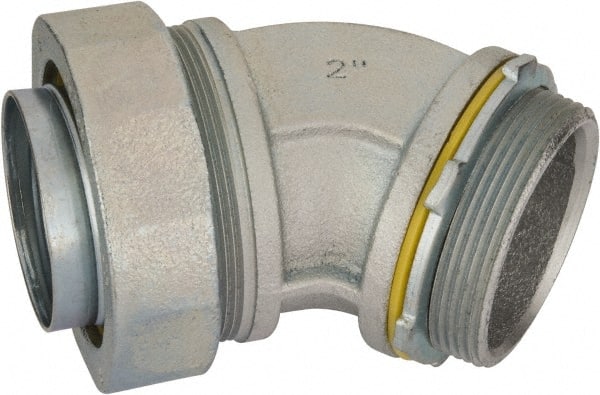 Cooper Crouse-Hinds LT20045 Conduit Connector: For Liquid-Tight, Malleable Iron, 2" Trade Size 