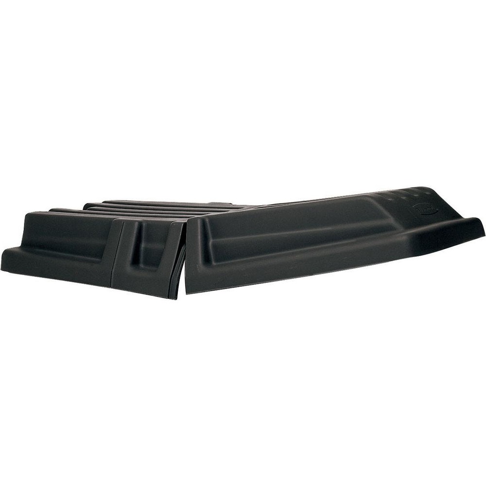 Rubbermaid FG131700BLA 69-1/2" Long x 34" Wide x 8-1/2" High, Black Polyethylene Hinged Lid Image