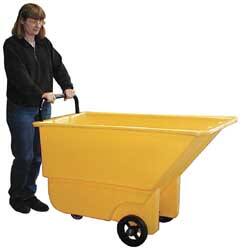 Polyethylene Basket Truck: 1/3 cu yd, 275 lb Capacity