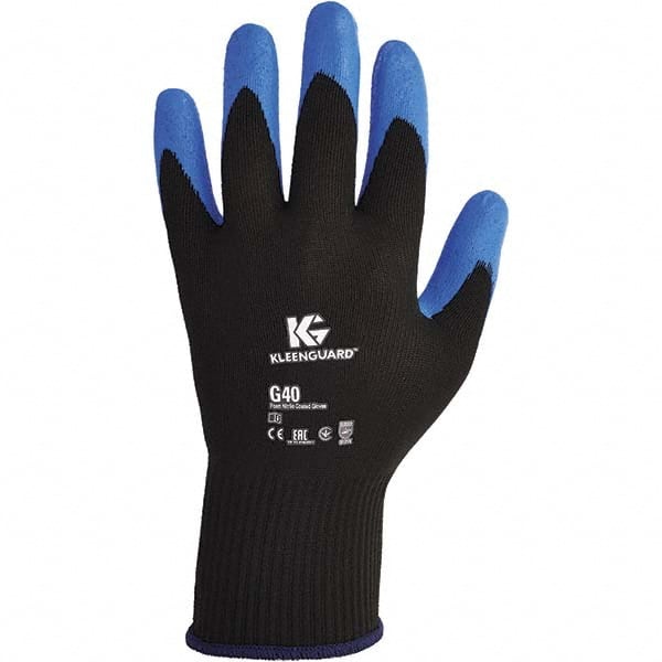 General Purpose Work Gloves: Small, Nitrile Coated, Nylon