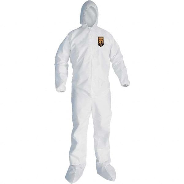 KleenGuard 46126 Disposable Coveralls: Size 3X-Large, SMS, Zipper Closure 