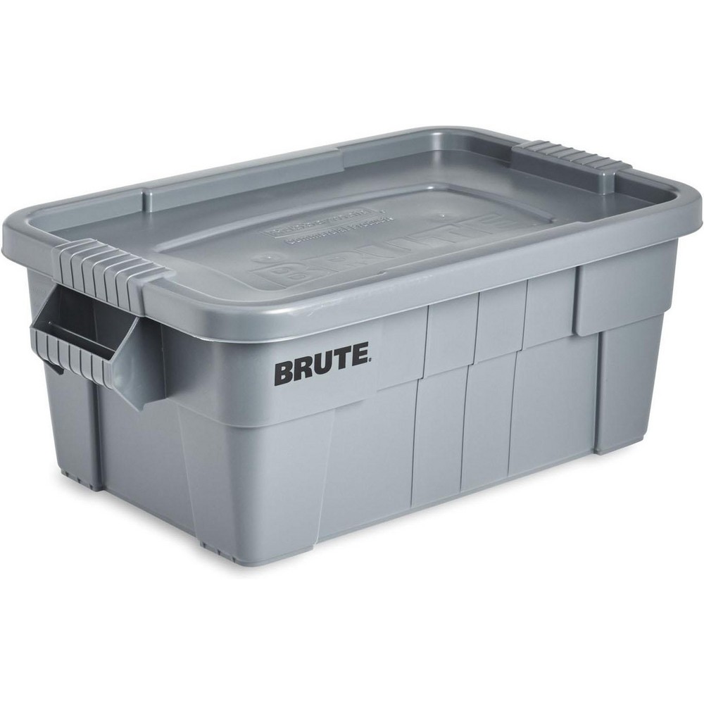 BRUTE Tote Storage Container with Lid, 14-Gallon-included, Rugged/Reusable Boxes, Gray - For Moving/Storing in Garage/Basement/Attic/Jobsite/Truck/Camping