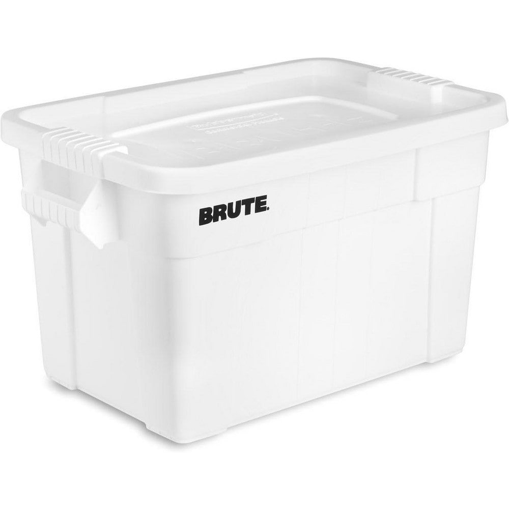 Rubbermaid FG9S3100WHT BRUTE White Rectangular 20 Gallon Tote w