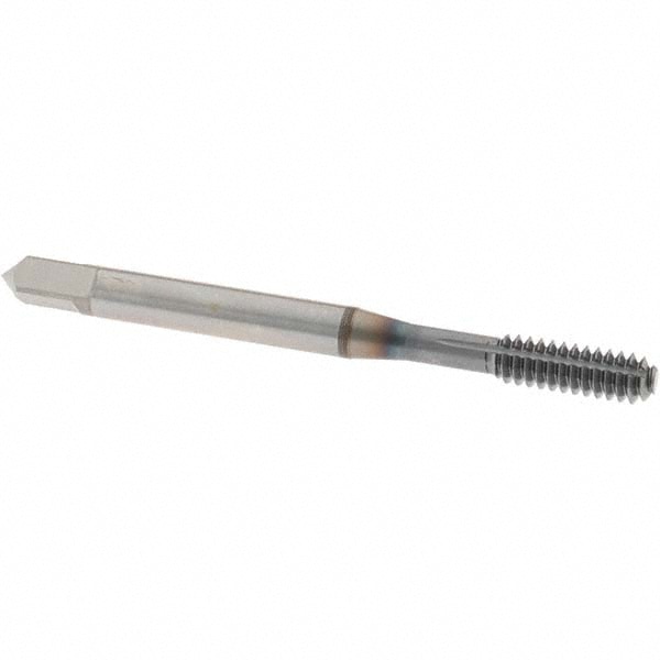 Thread Forming Tap: #10-24 UNC, Bottoming, Powdered Metal High Speed Steel, TiCN Coated