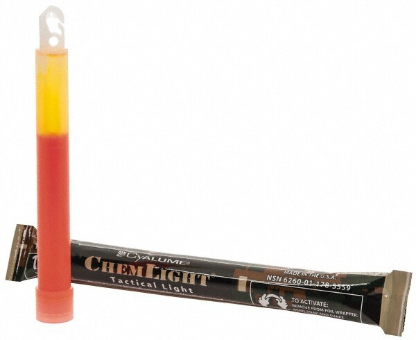 Lightsticks; Illumination Time: 12.0h ; Color: Red ; Length (Inch): 6; 6in ; Illumination Time (Hours): 12.00 ; Activation Method: Snap & Shake ; Features: Non-Flammable; Non-Toxic; Waterproof